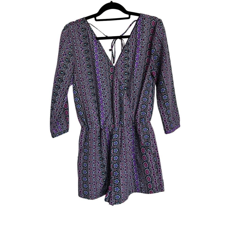 Sanctuary Romper Womens Size Small Multicolor Sunset Playsuit Moroccan Stripe